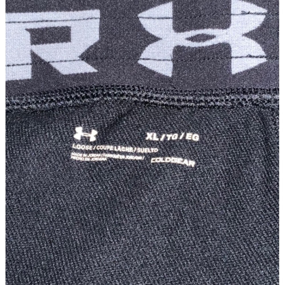 Under Armour ColdGear Mens Black Loose Fit Jogger Sweatpants Tonal Logo Logo XL - Picture 3 of 3